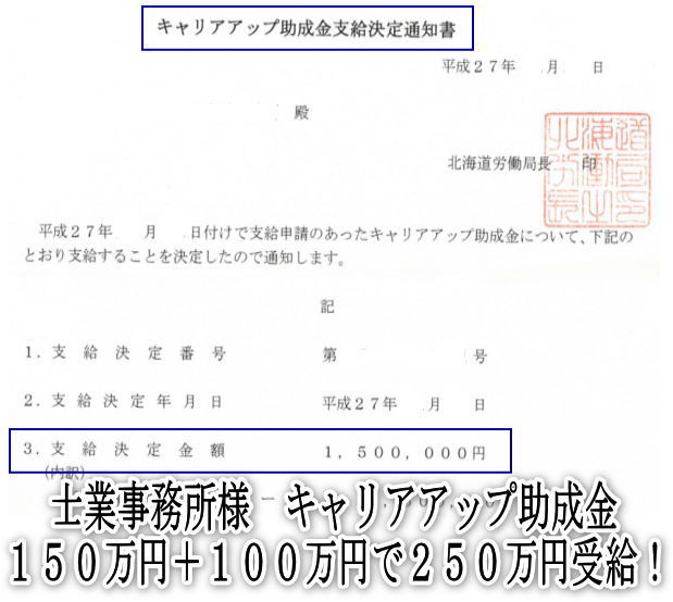 キャリアアップ助成金増額－平成２８年２月１０日予定